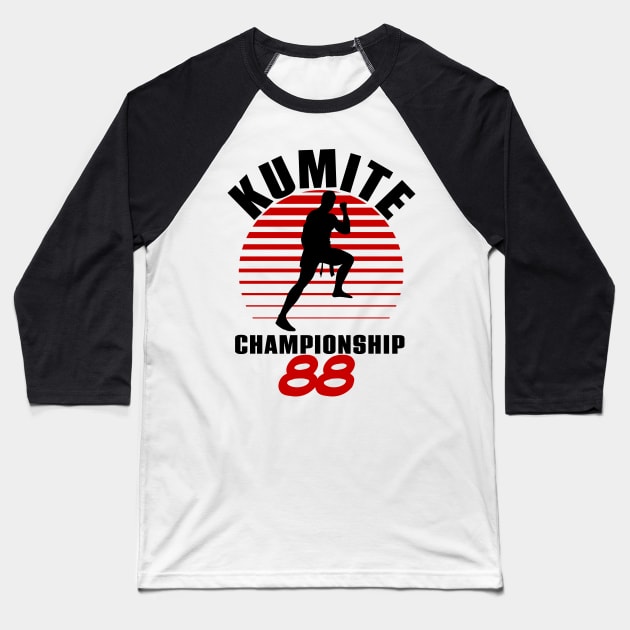 Kumite Championship 88 Baseball T-Shirt by Meta Cortex